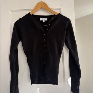 Frankie's Bikinis Black Cardigan Sweater